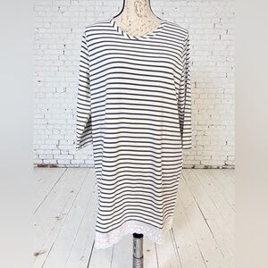 Hayden Los Angeles Blue Striped Dress Size L NWT